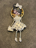Broche femme sac