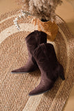 Bottines Santiag Chocolat