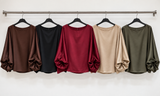 Blouse satinée