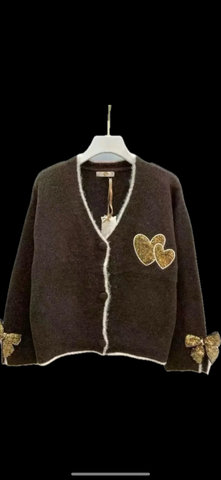 Gilet cœurs noeuds