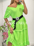 Robe décontractée fluo