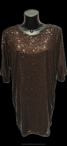 Robe sequins fluide