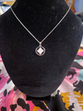 Collier trèfle, nacré