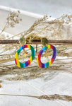 Boucles d’oreilles multicolore