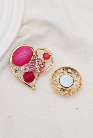 Broche cœur