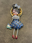 Broche femme sac