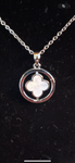 Collier trèfle, nacré
