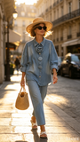 Chemisier jeans Rosalie