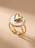 Bague antistress cœur