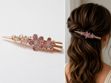 Pince croco fleurs