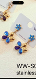 Boucles d’oreilles camélia