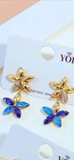 Boucles d’oreilles Fleur Cristal