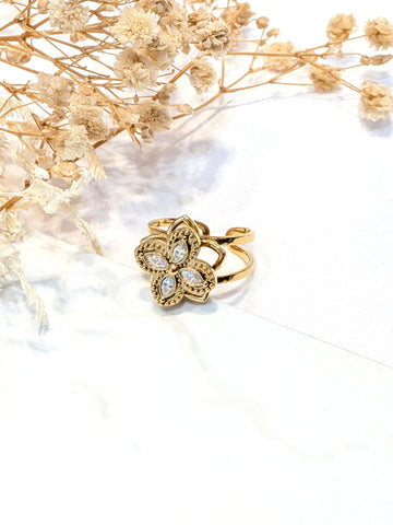 Bague anti stresse fleur 1