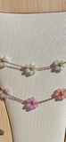 Chaîne cheville fleurs