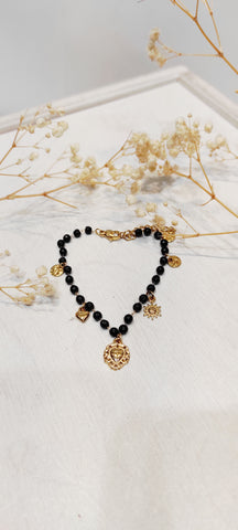Bracelet perles cœurs